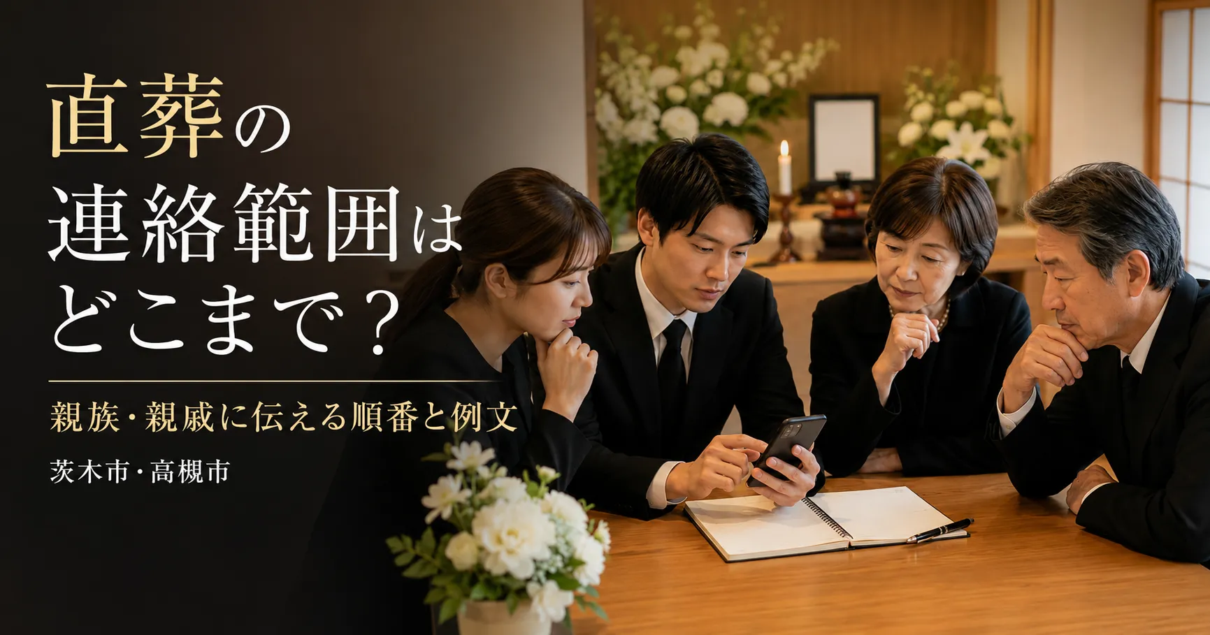 直葬の連絡範囲