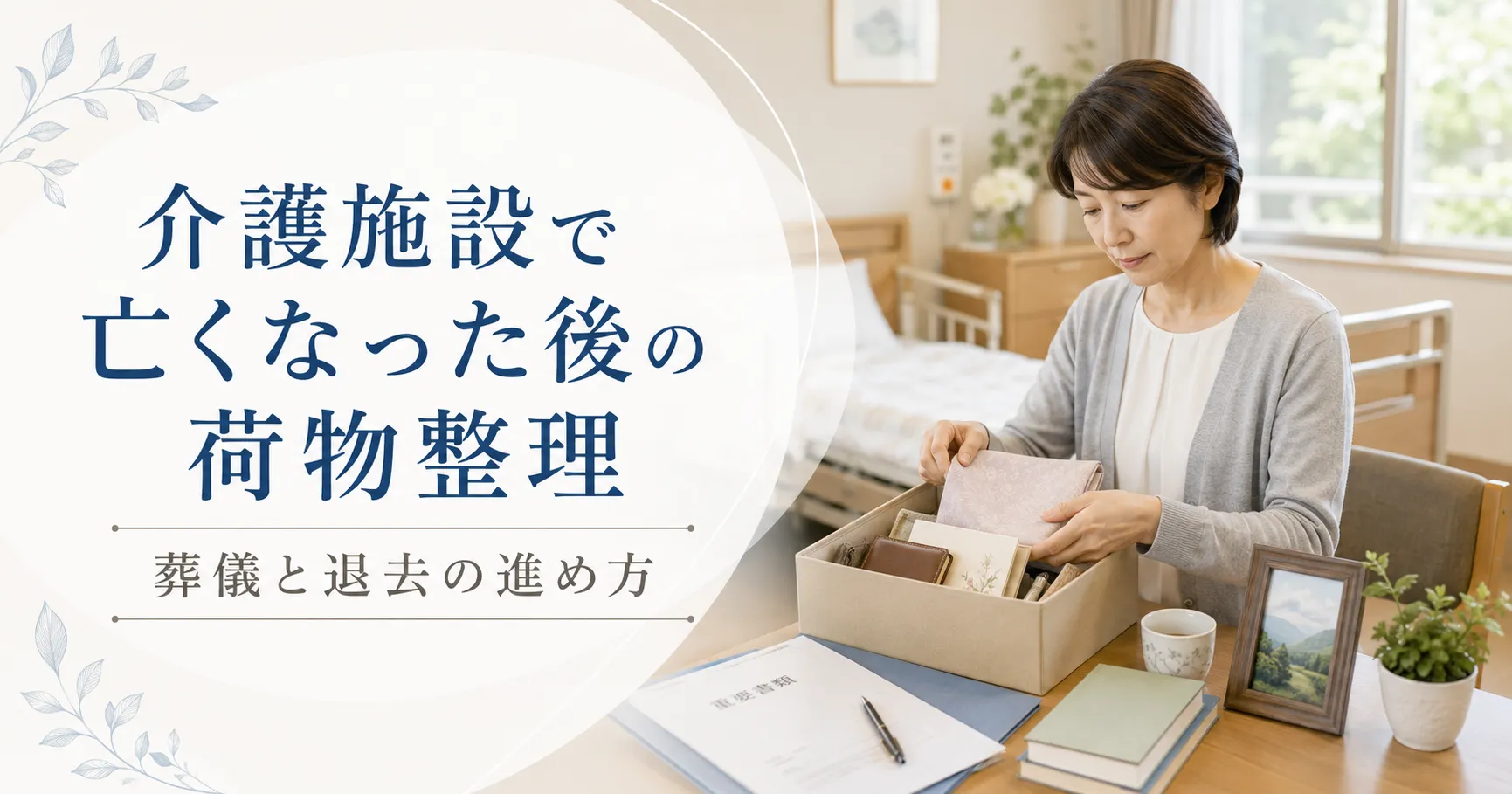 介護施設で亡くなった後の荷物整理